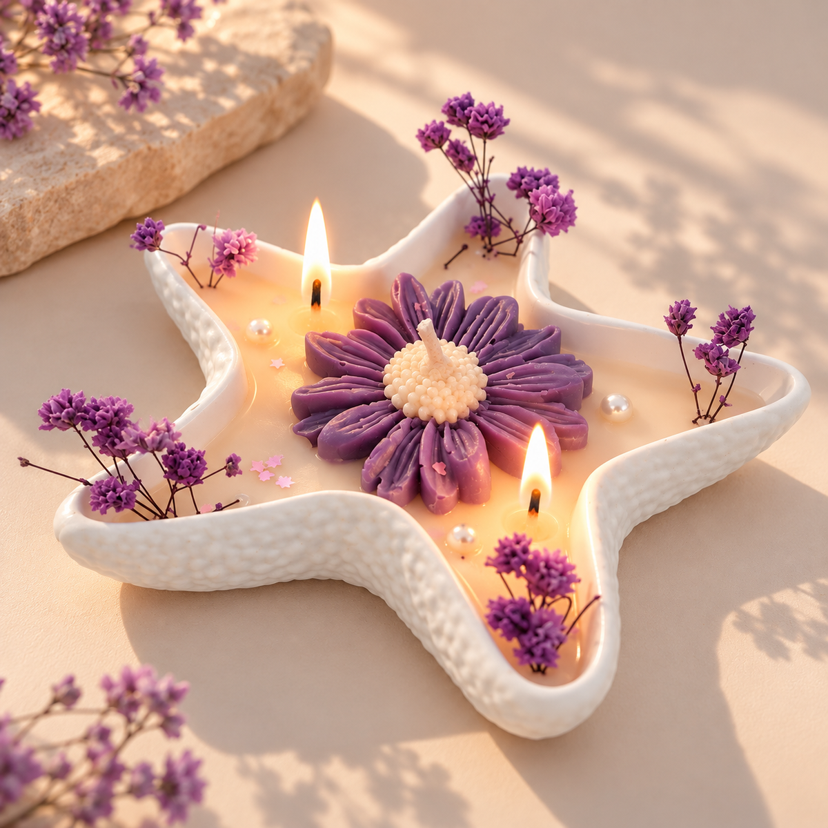 Blue Ocean Star Soy Wax Candle