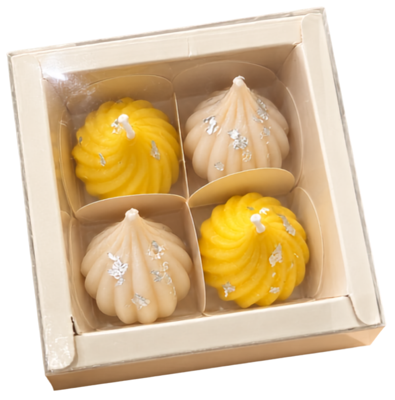 Modak Mithai Candles Box - Set of 4