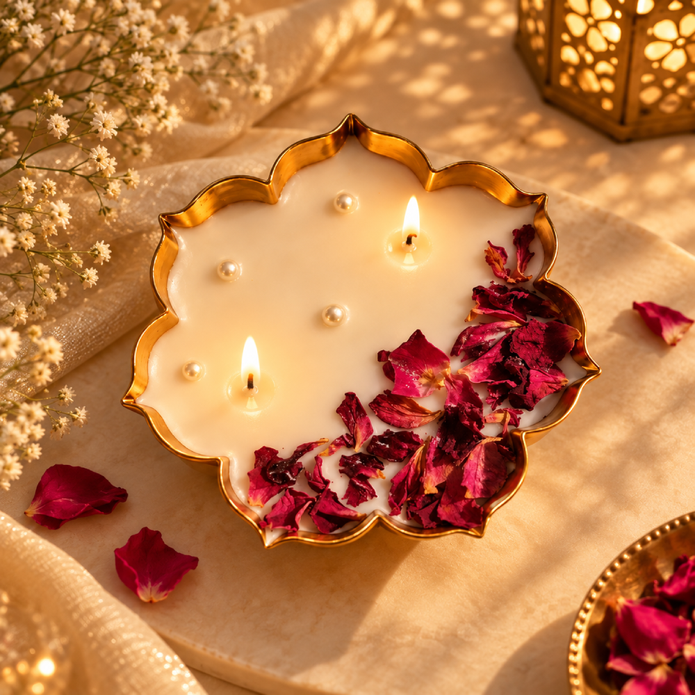 Rose Petal Urli Soy Wax Candle
