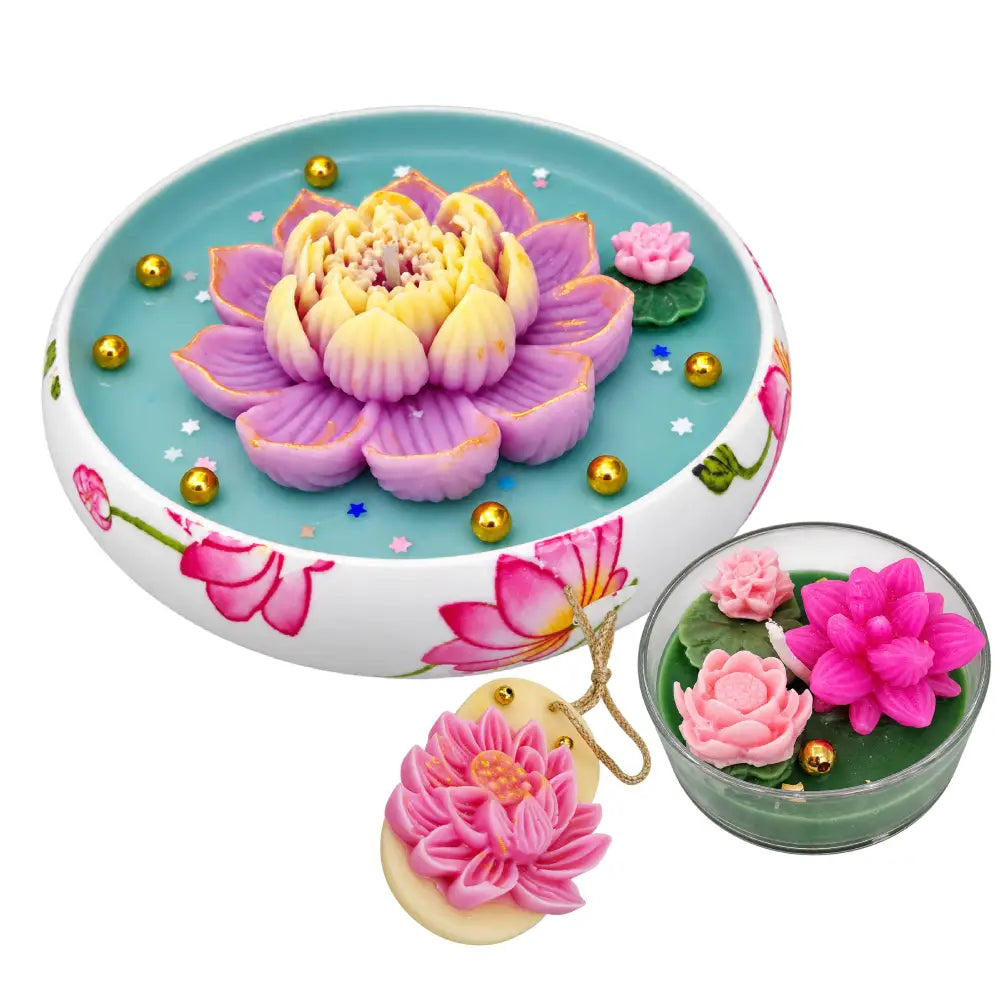 Printed Urli Soy Wax Candle Hamper