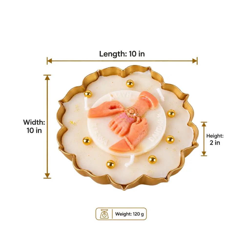 Jasmine Raksha Bandhan Urli Candle