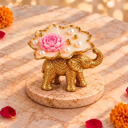 Elephant Urli Jasmine Scented Soy Wax Candle