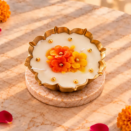 Golden Bloom Urli Candle