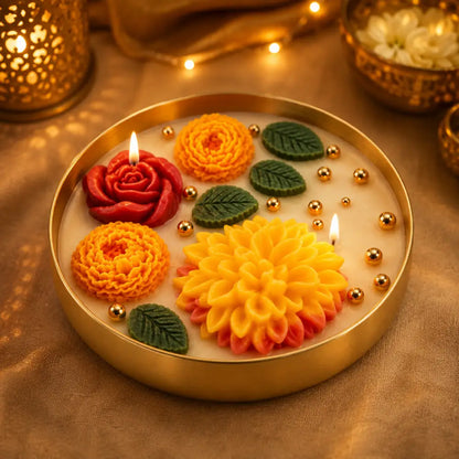 Marigold Garden Glow Vanilla Soy Wax Urli Candle