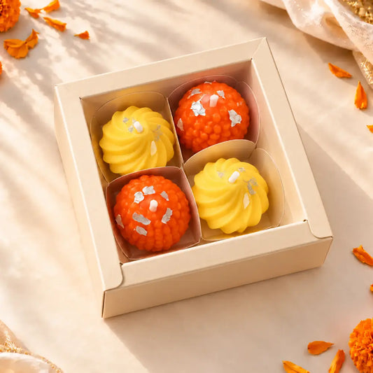Laddu Modak Candles - Set of 4
