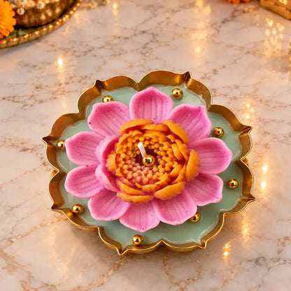 Lotus Bloom Urli Candle