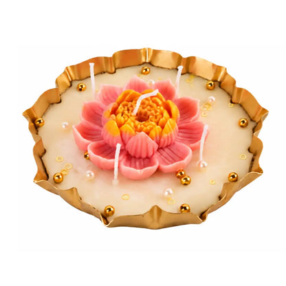 Lotus Garden Jasmine Urli Candle