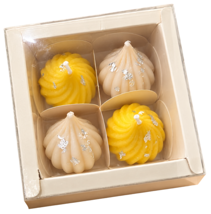 Modak Mithai Candles Box - Set of 4