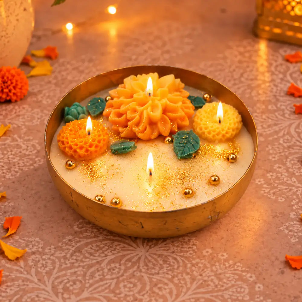 Marigold Urli Soy Wax Candle