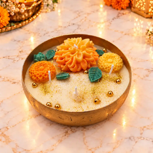 Marigold Urli Soy Wax Candle
