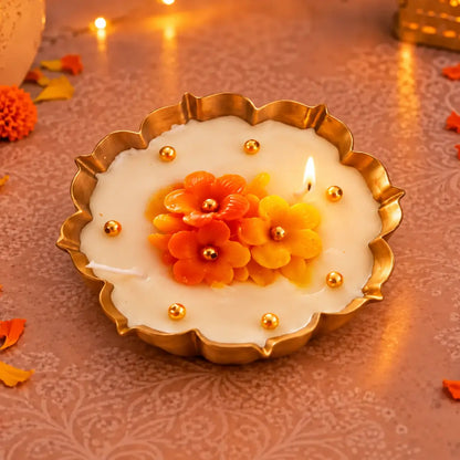 Golden Bloom Urli Candle