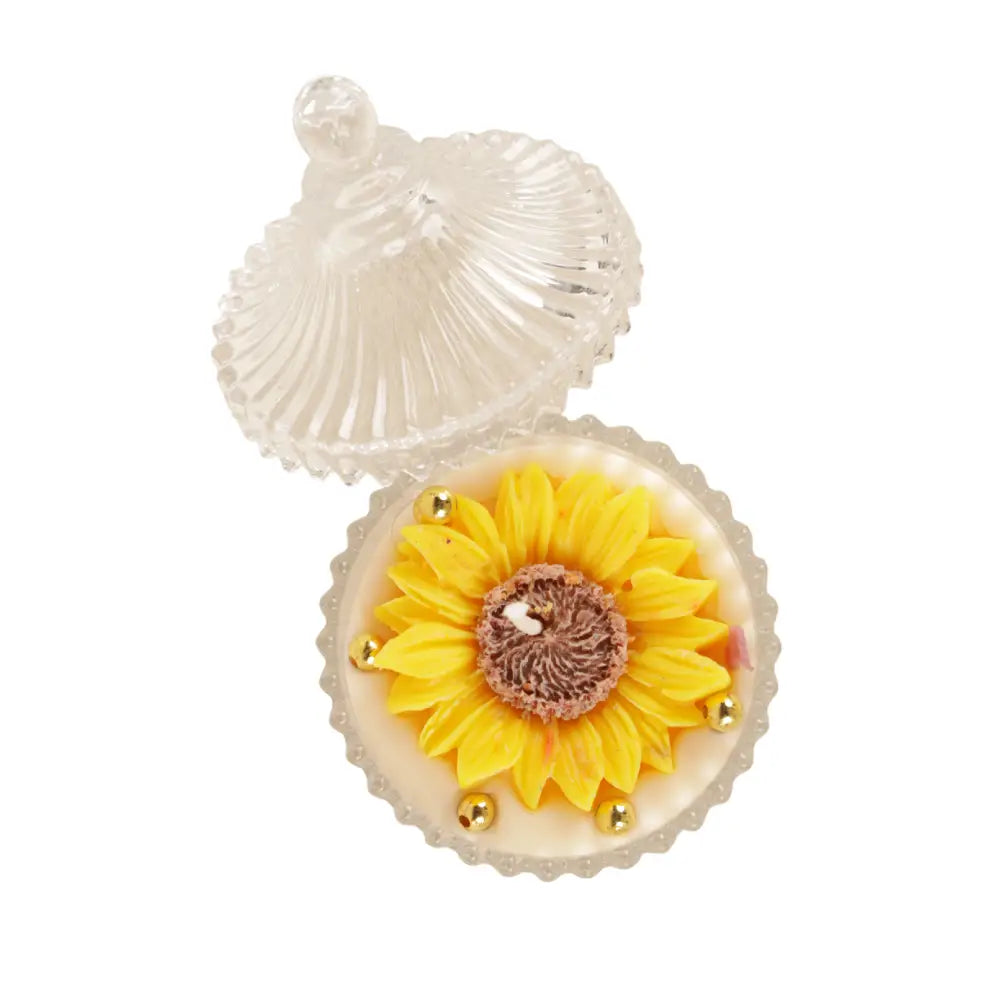 Handmade Sunflower Candle