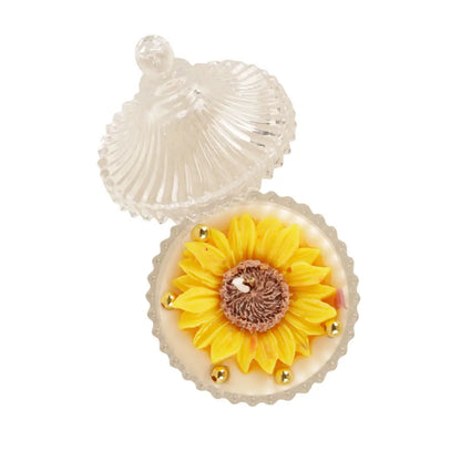 Handmade Sunflower Candle