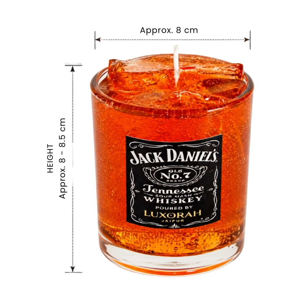 Whiskey Glass Pineapple Scented Gel Candle