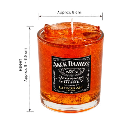 Whiskey Glass Pineapple Scented Gel Candle
