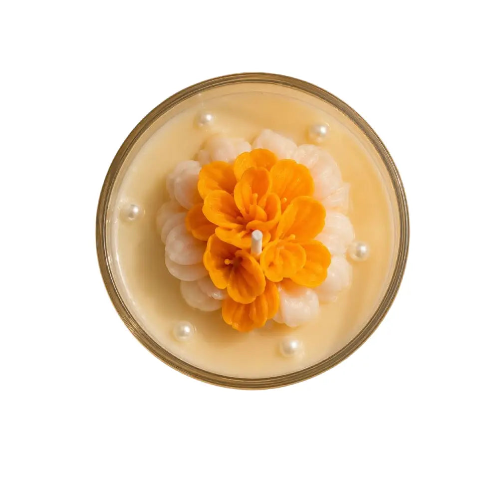 Mango Blossom Soy Wax Scented Glass Jar Candle