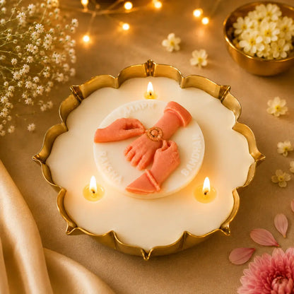 Jasmine Raksha Bandhan Urli Candle