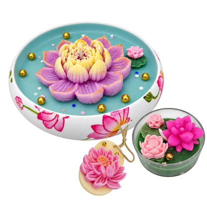 Printed Urli Soy Wax Candle Hamper