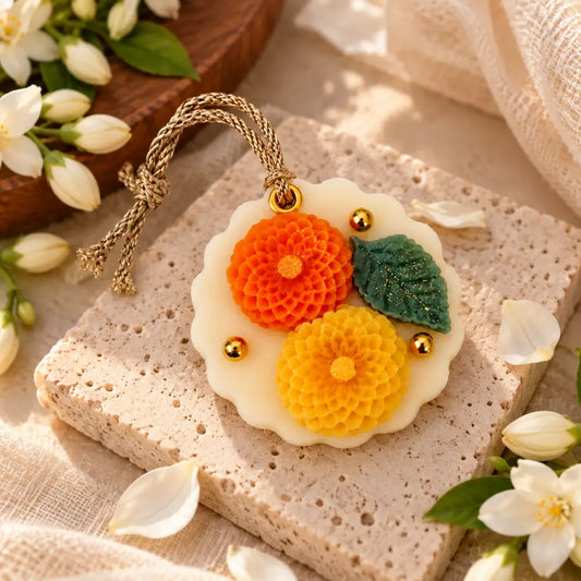 Marigold Bloom Floral Wax Sachet